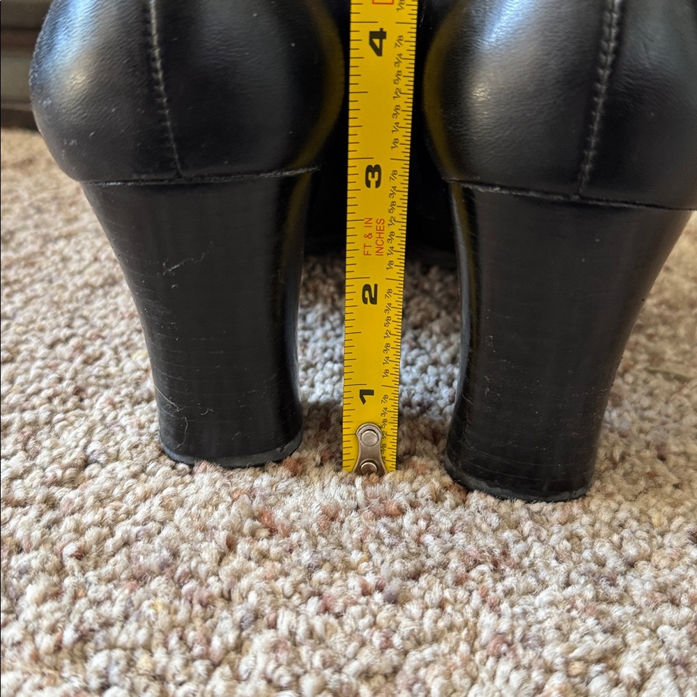 Franco Sarto Black Heeled Boots - Picture 6 of 9
